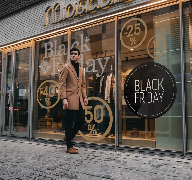 黑色星期五促销销售贴纸 - TenStickers