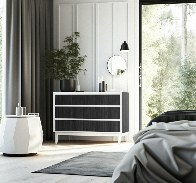 家具贴画 黑木 - TenStickers