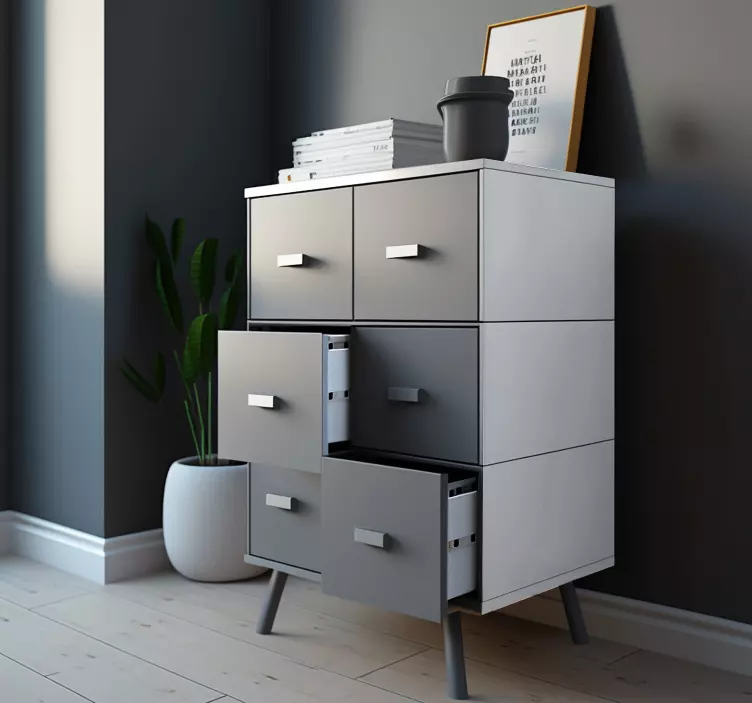 家具贴画 灰色 - TenStickers