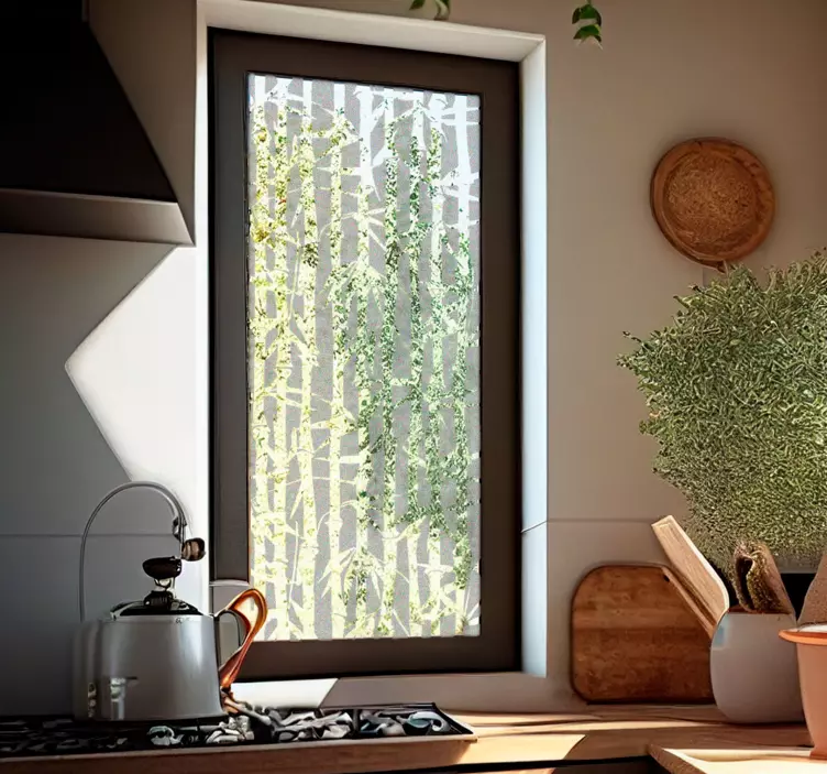 窗口贴纸 透明竹 - TenStickers