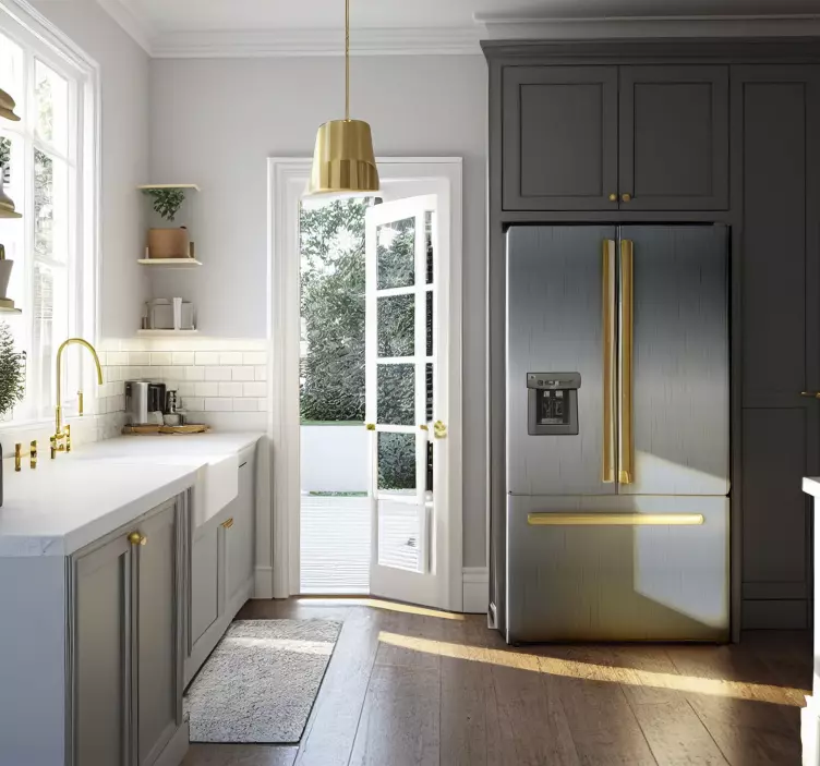 冰箱贴画 铁皮冰箱黑胶唱片 - TenStickers