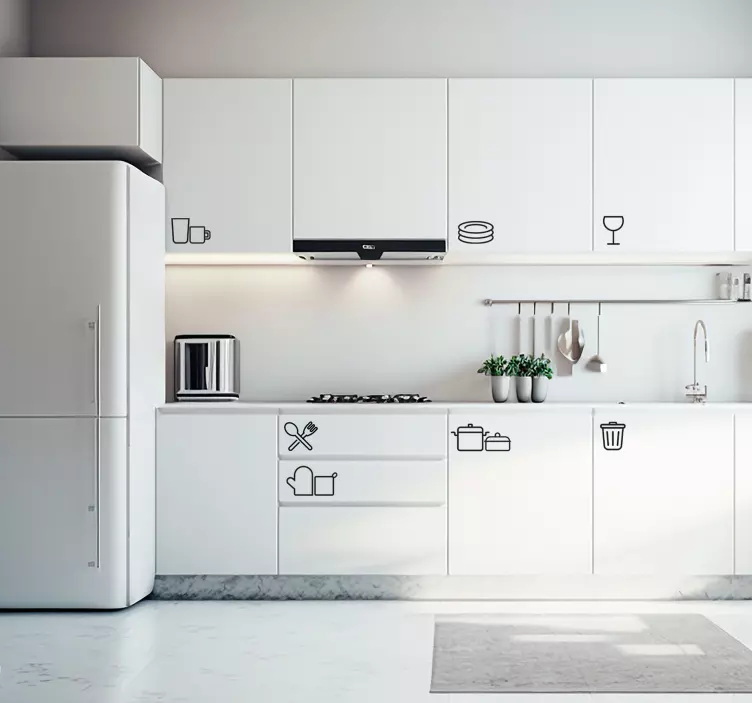 厨房用具贴画 图标用于厨房 - TenStickers