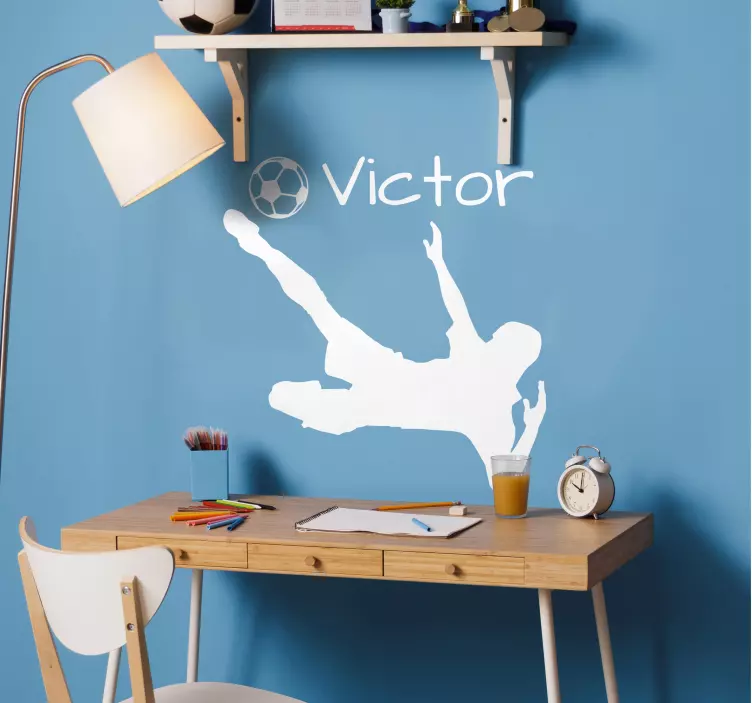 可定制的足球运动员装饰乙烯基 - TenStickers