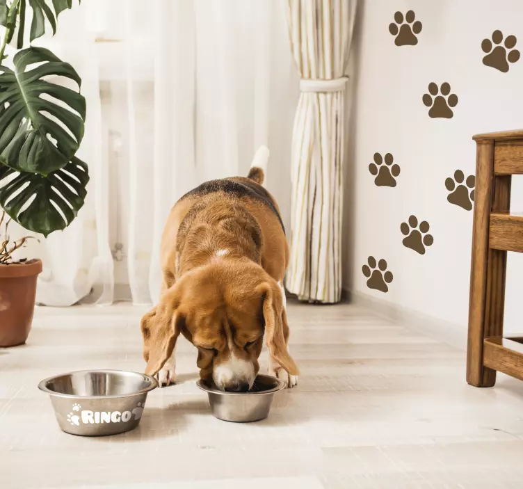 狗名可定制贴纸 - TenStickers