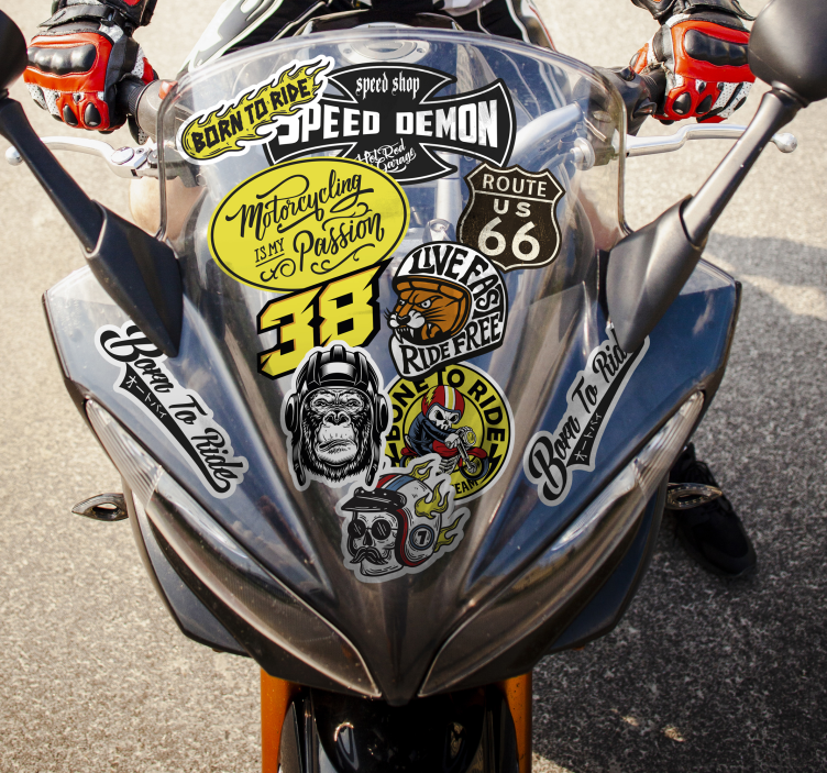 动物贴画 原始炸弹包 - TenStickers