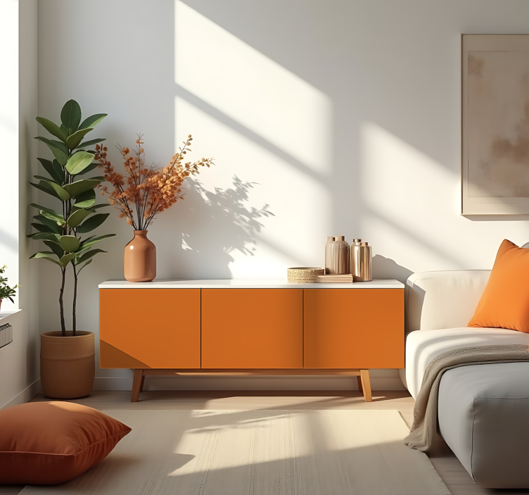 乙烯基贴纸 哑光橙色 - TenStickers