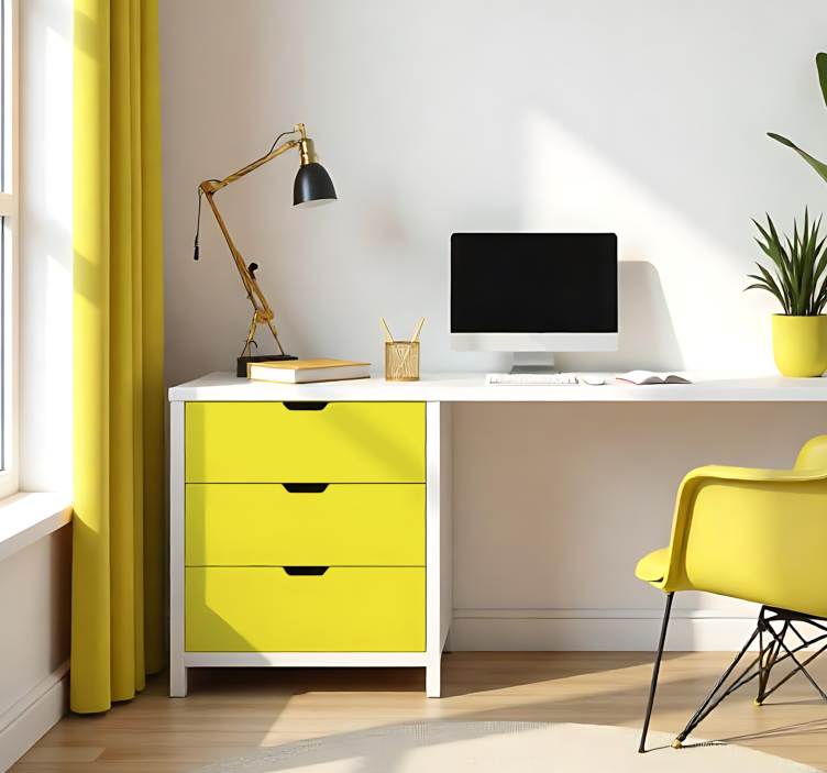 乙烯基贴纸 哑光浅黄色 - TenStickers