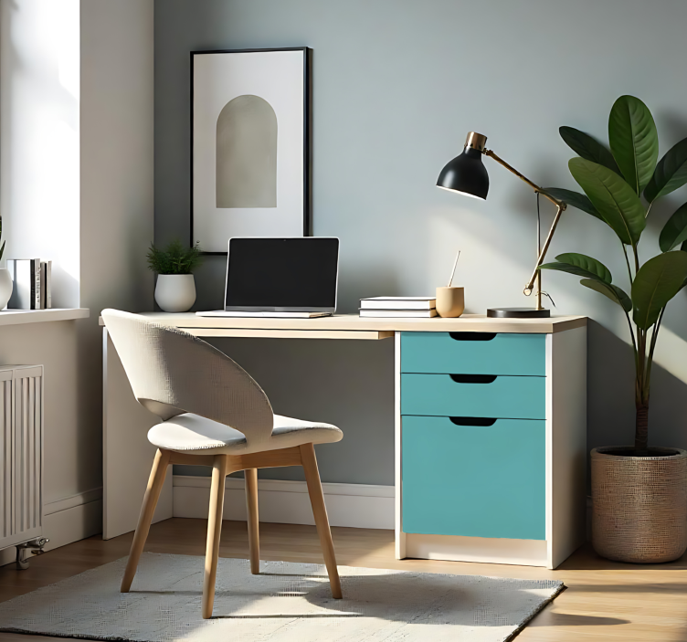 乙烯基贴纸 哑光中绿松石色 - TenStickers