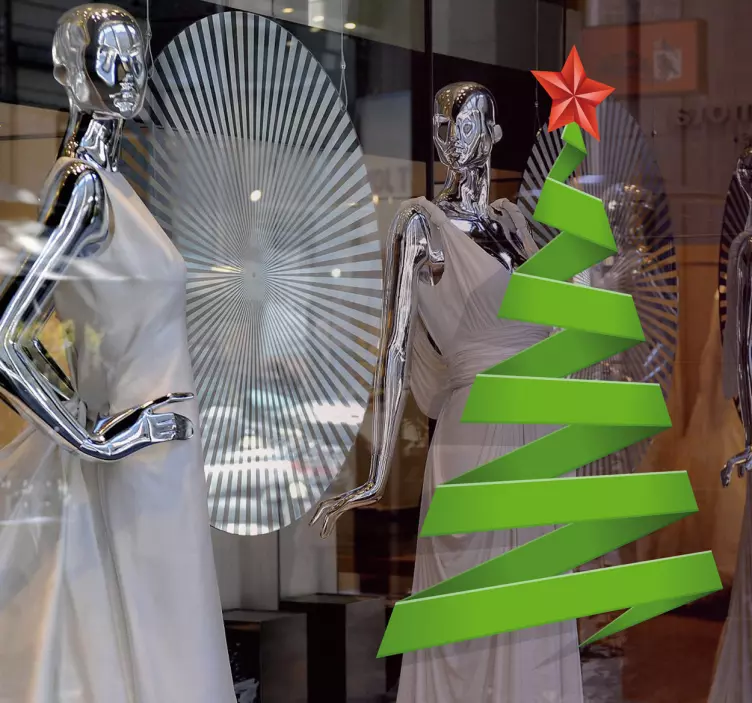 抽象的圣诞树贴纸 - TenStickers