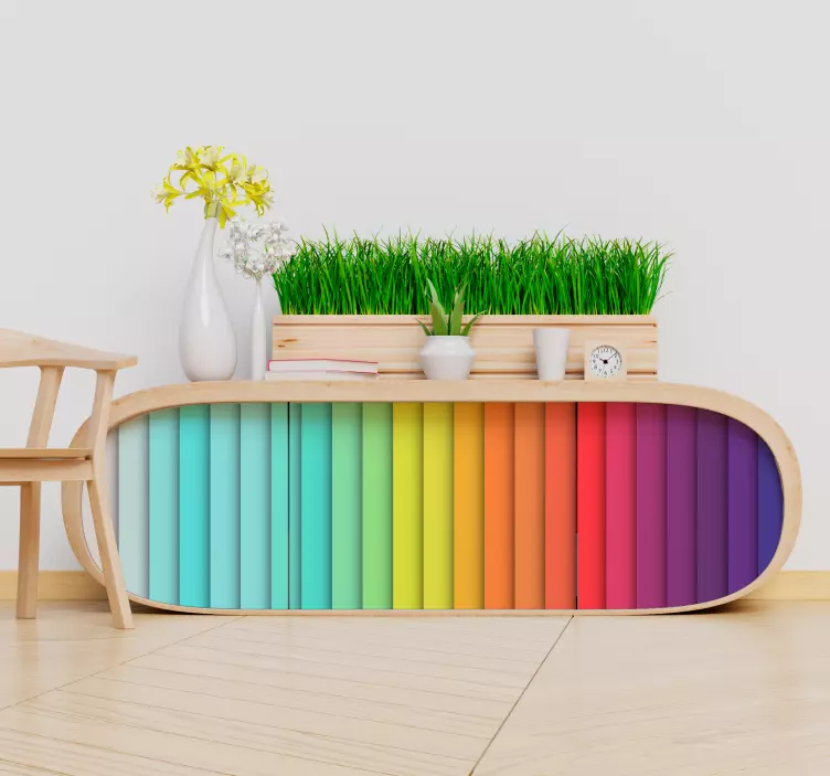 抽象线条家具贴纸 - TenStickers