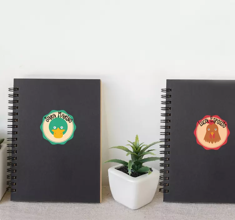 小学生的不干胶标签宠物贴纸 - TenStickers