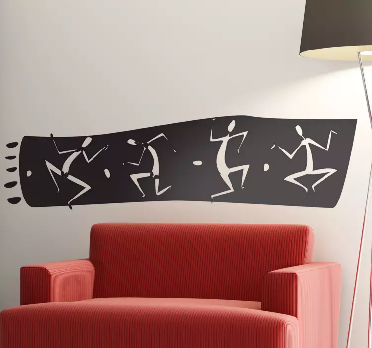 非洲边界墙贴 - TenStickers