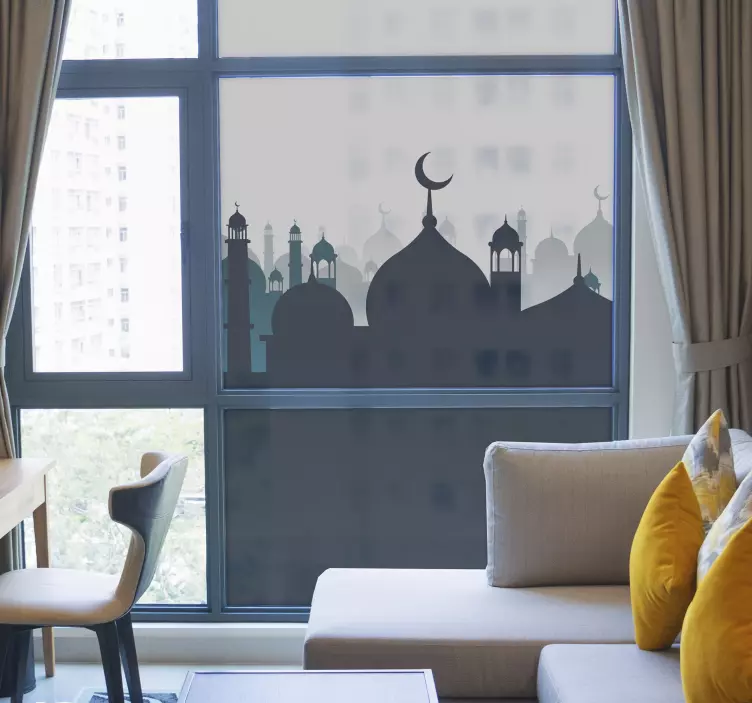 阿拉伯装饰窗贴 - TenStickers