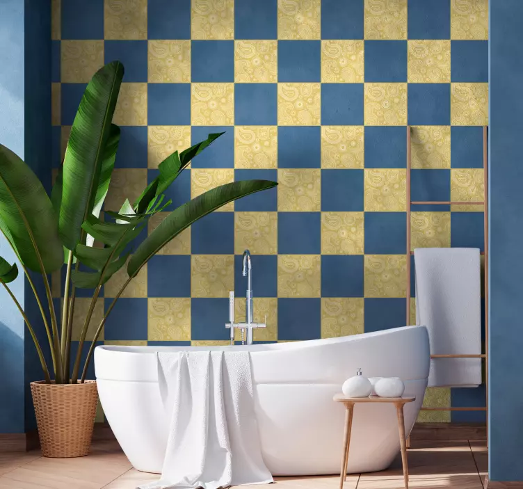 阿拉伯文佩斯利装饰墙贴 - TenStickers