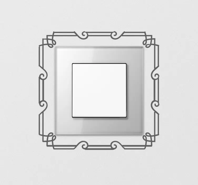 装饰艺术框架开关贴纸 - TenStickers