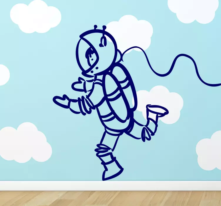 宇航员太空空间墙贴纸 - TenStickers
