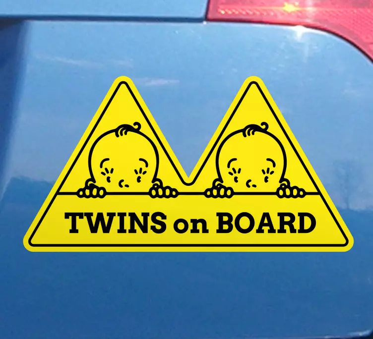 动物贴画注意双胞胎的存在 - TenStickers