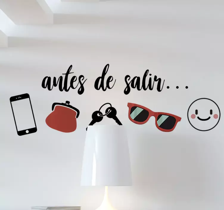 出门在外之前文本墙贴 - TenStickers