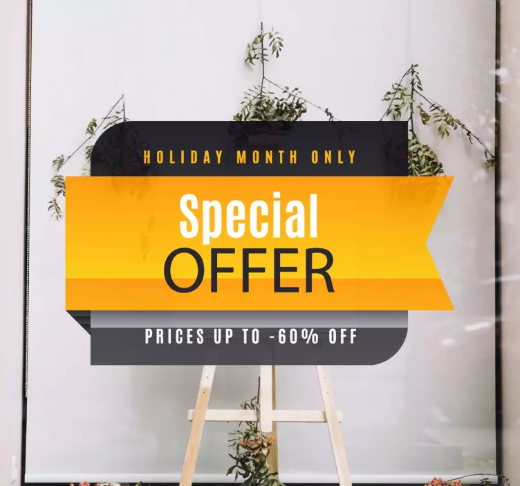 黑色星期五-特价窗口贴纸 - TenStickers