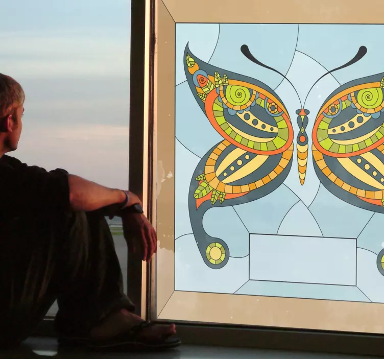 蝴蝶玻璃窗贴 - TenStickers