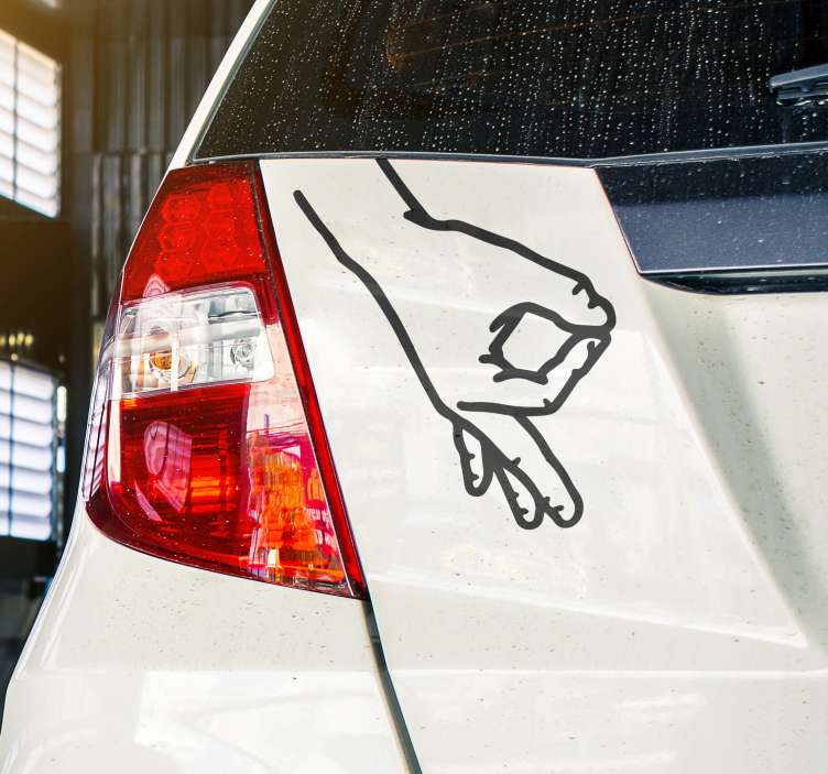 动物贴画 手指成圈 - TenStickers