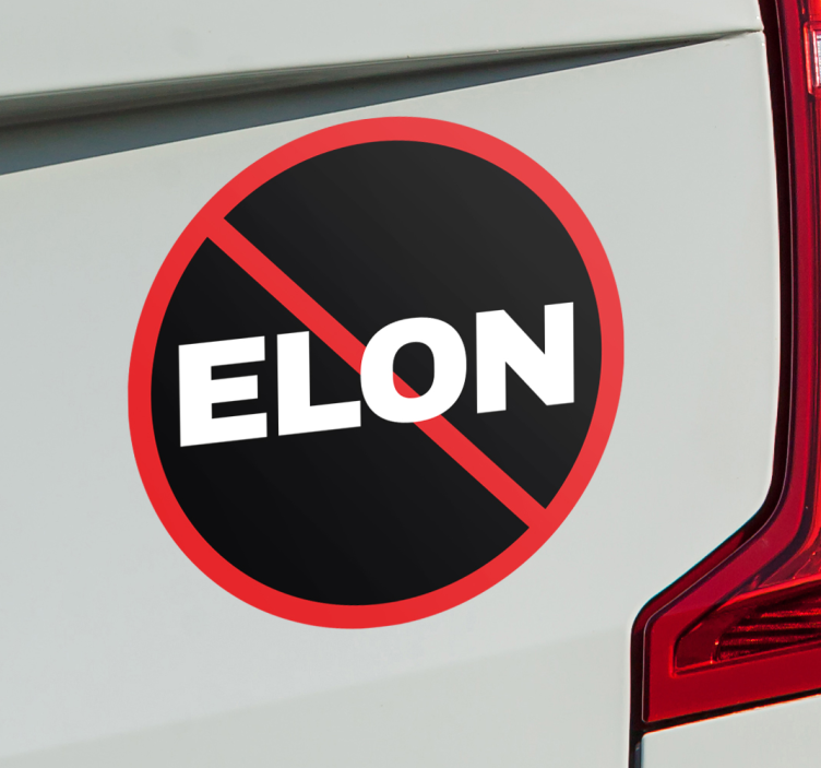 动物贴画 no elon - TenStickers