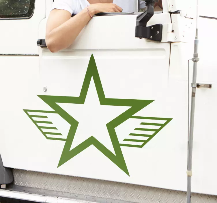 保险杠贴画 军星 - TenStickers