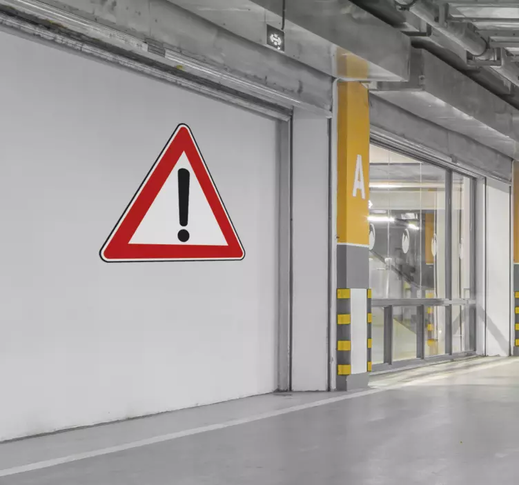 警告标志贴纸 - TenStickers