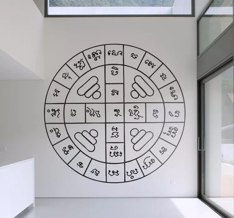 圆形纹身墙贴 - TenStickers