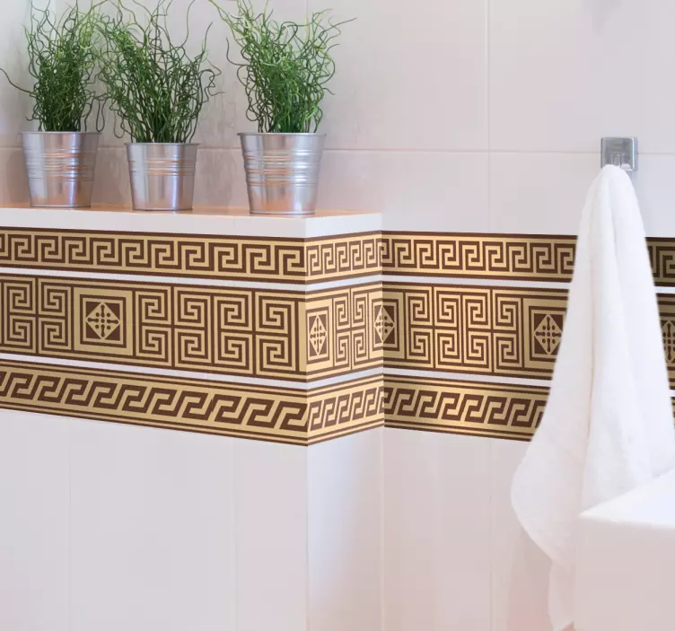 经典希腊边框贴纸 - TenStickers