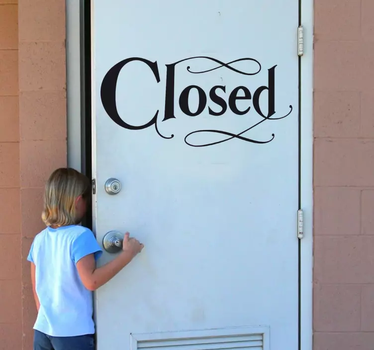 封闭文字贴纸 - TenStickers