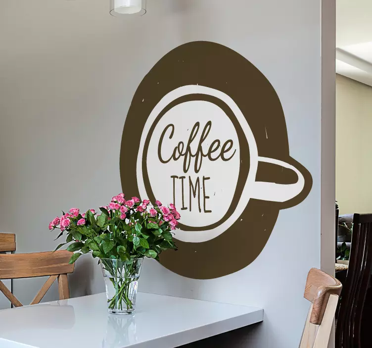 咖啡饮料乙烯基贴纸 - TenStickers