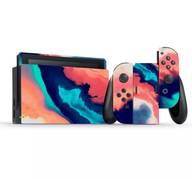 任天堂彩色污点贴纸 - TenStickers