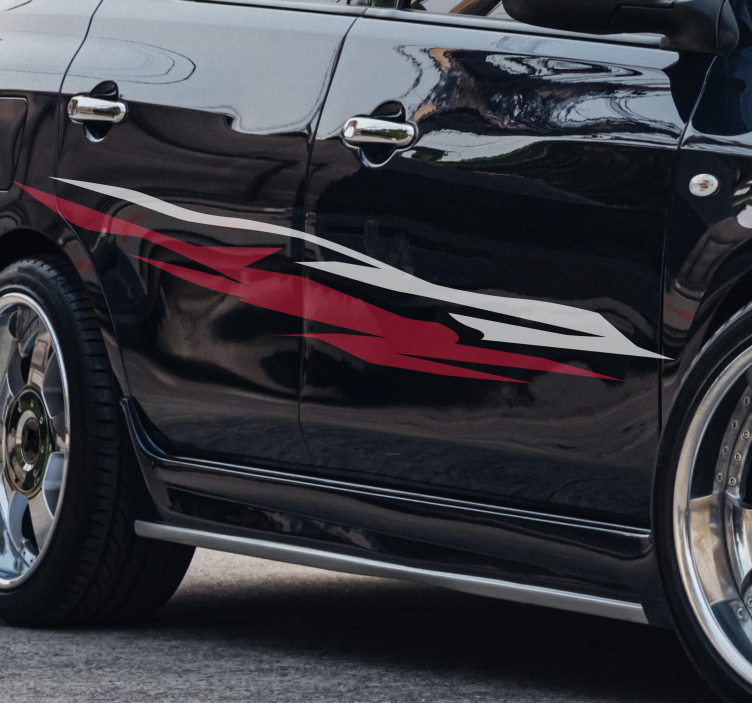 多彩的汽车保鲜膜汽车贴纸 - TenStickers