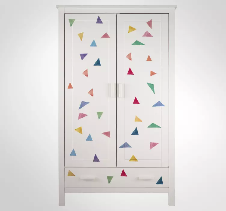 彩色几何墙贴 - TenStickers