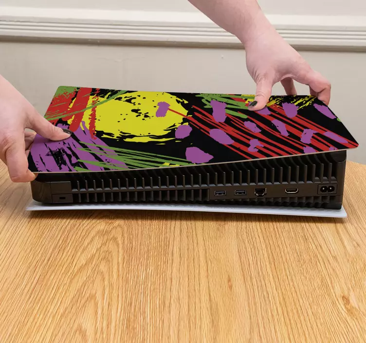 炫彩马赛克ps5贴纸 - TenStickers