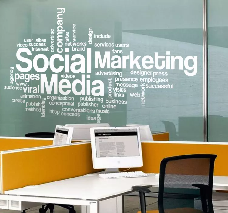 公司概念文本贴纸 - TenStickers