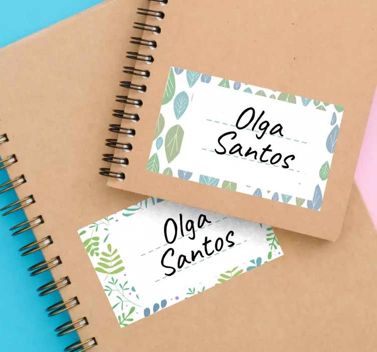 定制不干胶标签植物墙贴 - TenStickers