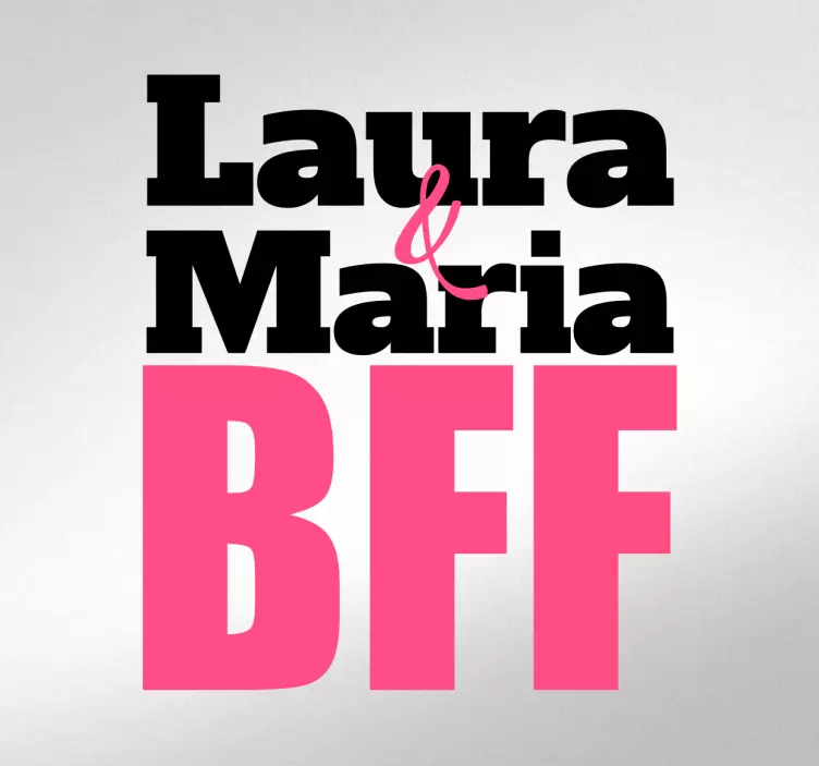 可定制的bff wal贴纸 - TenStickers