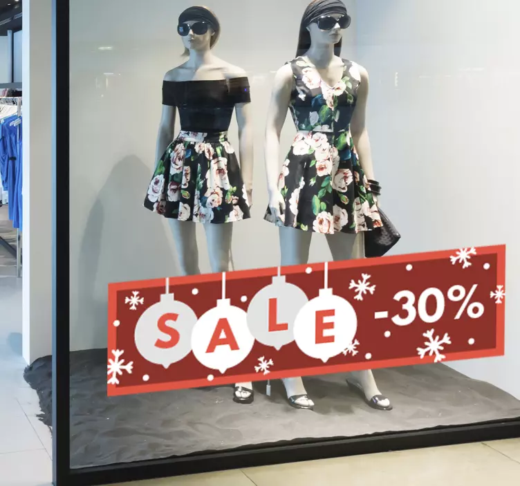 可定制的圣诞节促销贴纸 - TenStickers