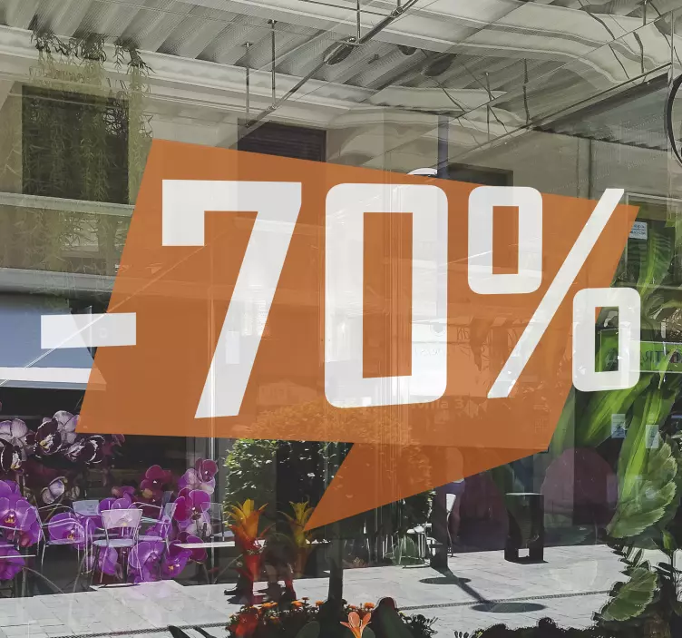 可定制的折扣窗口销售贴纸 - TenStickers