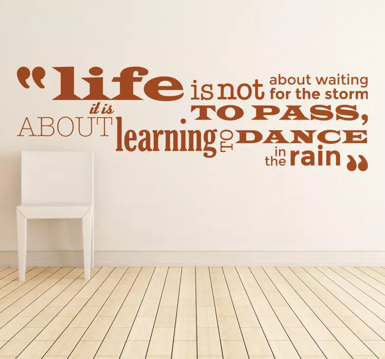 在雨墙贴纸上跳舞 - TenStickers