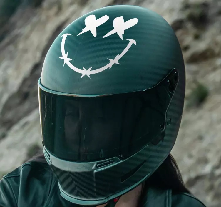 摩托车贴画 死笑 - TenStickers