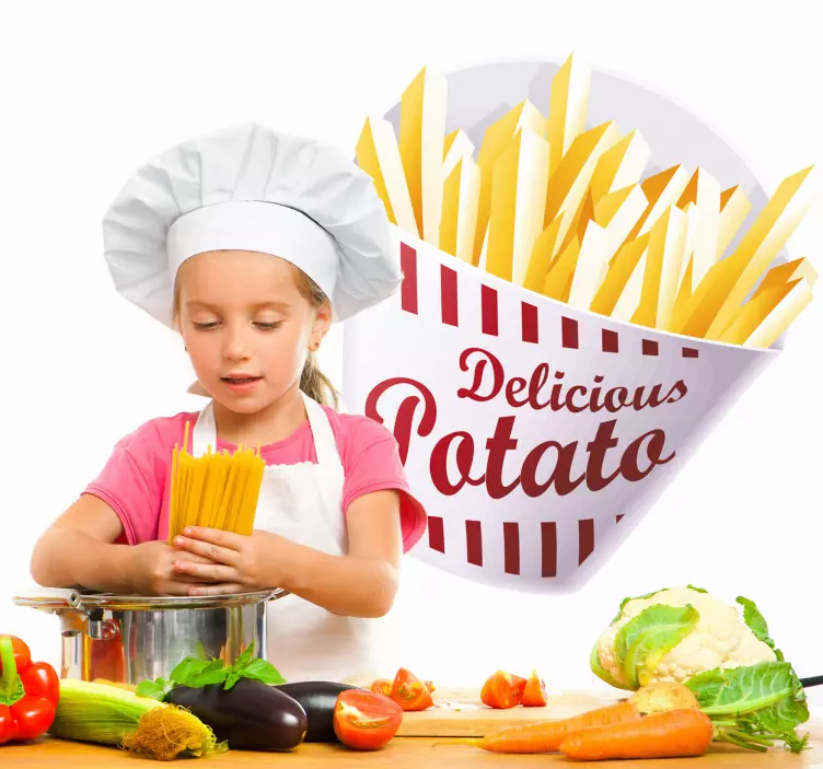 美味的薯条 - TenStickers