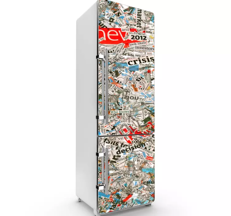 日记冰箱乙烯基贴纸 - TenStickers