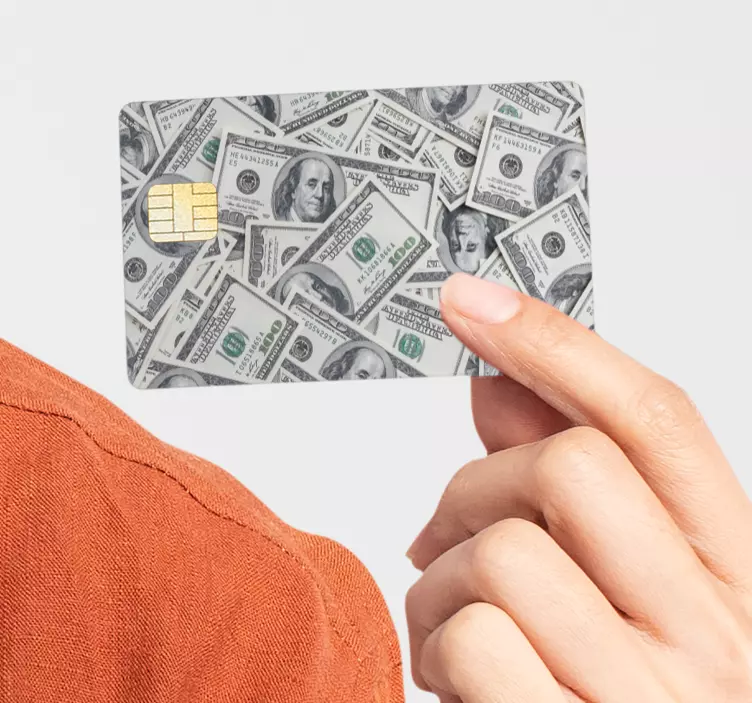 美元卡乙烯基贴纸 - TenStickers