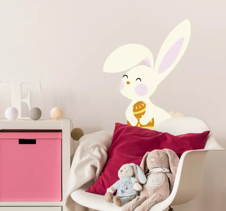 东部兔子假日贴纸 - TenStickers