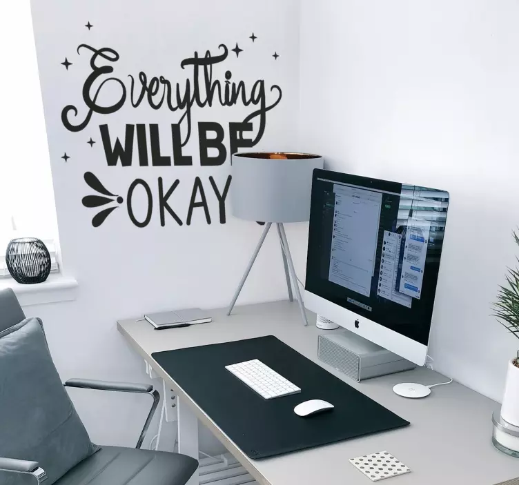 一切都好鼓舞人心的报价贴纸 - TenStickers