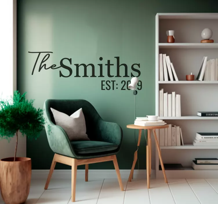 姓氏自定义贴纸 - TenStickers