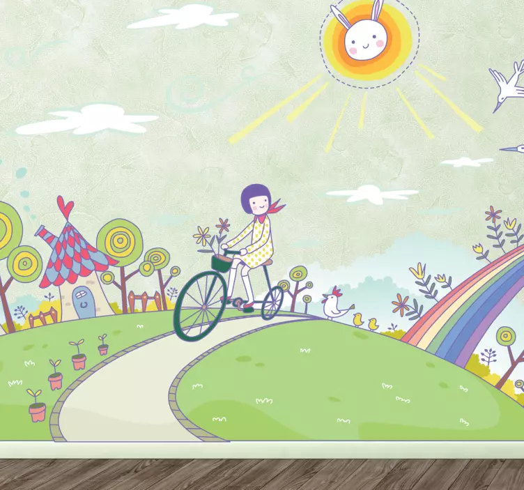 幻想星球孩子贴花 - TenStickers